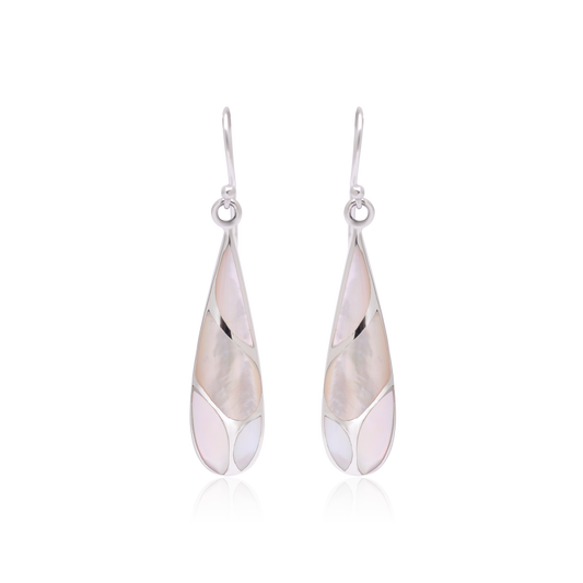 925 Sterling Silver Dangle Teardrop  Earrings For Women