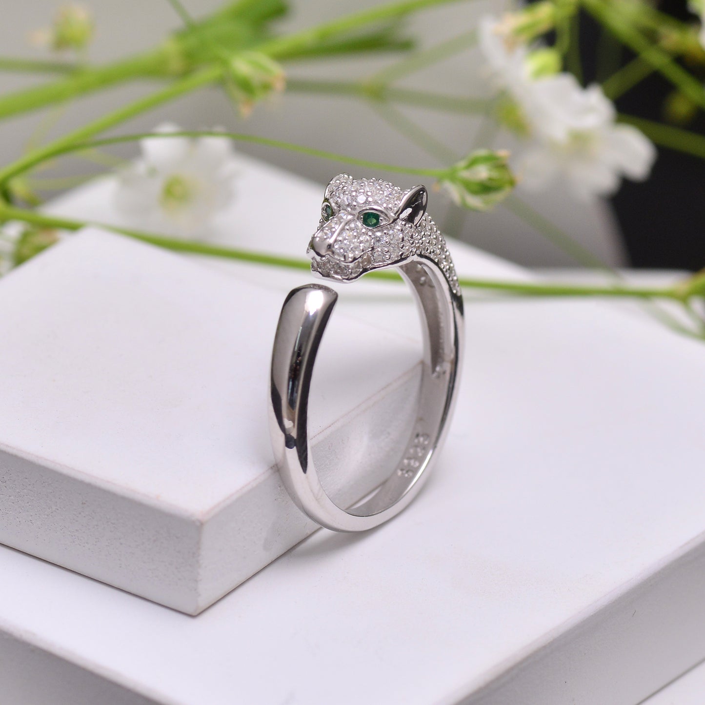 925 Sterling Silver Panther Ring For Women