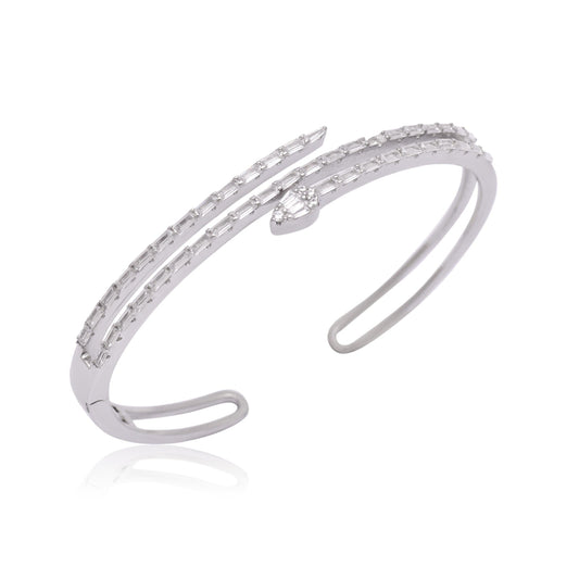 925 Sterling Silver Cuff Bracelet For Women - Gold Trove