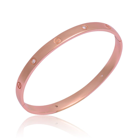 925 Sterling Silver Bangle Bracelet For Women Rose Gold | Silver