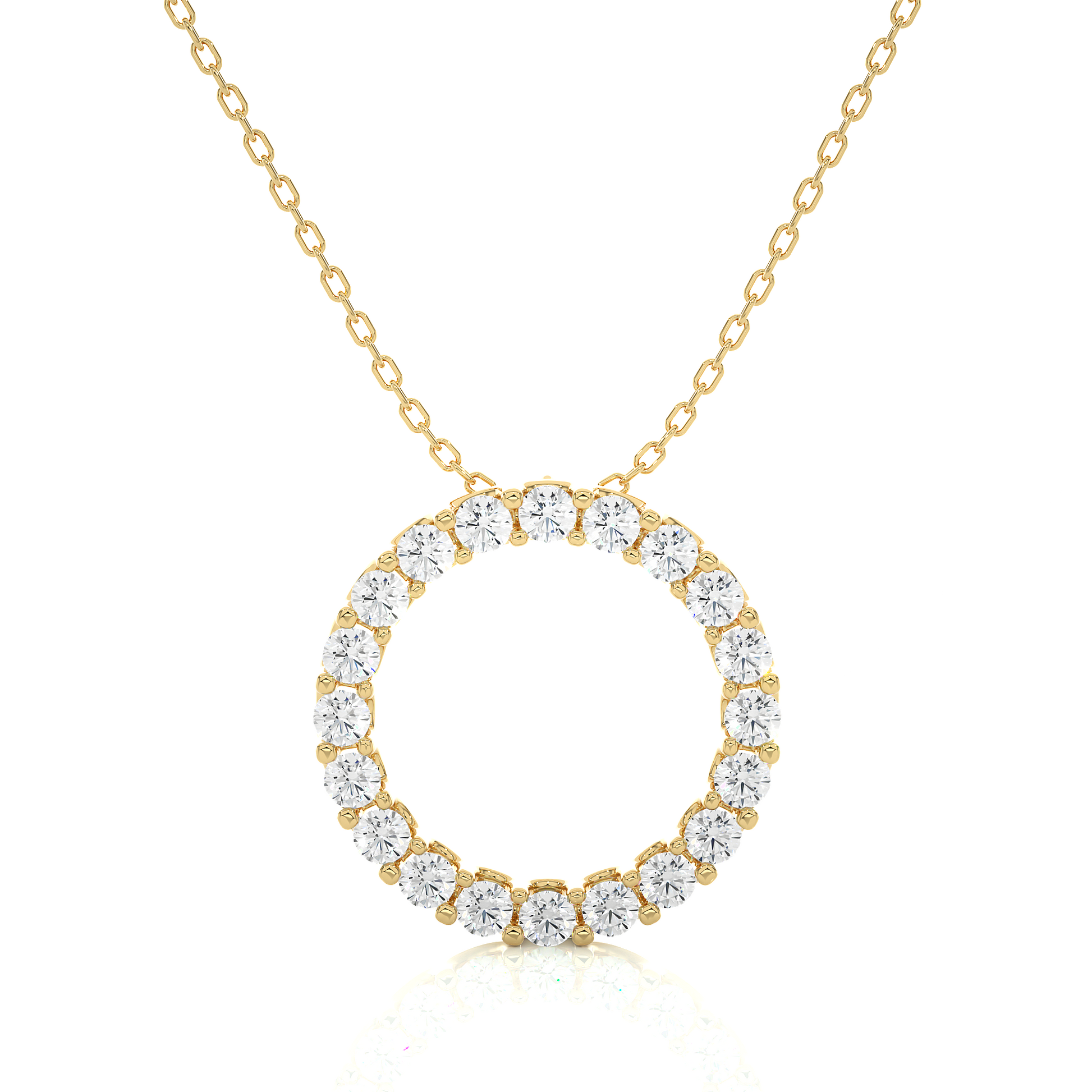 Diamond Eternity Circle Pendant