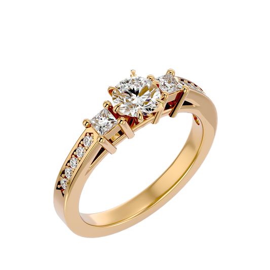 0.85Ct IGI Certified Lab Grown Diamond Engagement Ring 14K | 18K Gold VS1/G