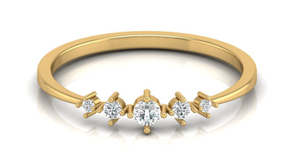 0.12Ct IGI Certified Lab Grown Diamond Delicate Prong Set Diamond Ring 14K | 18K Gold VS1/G