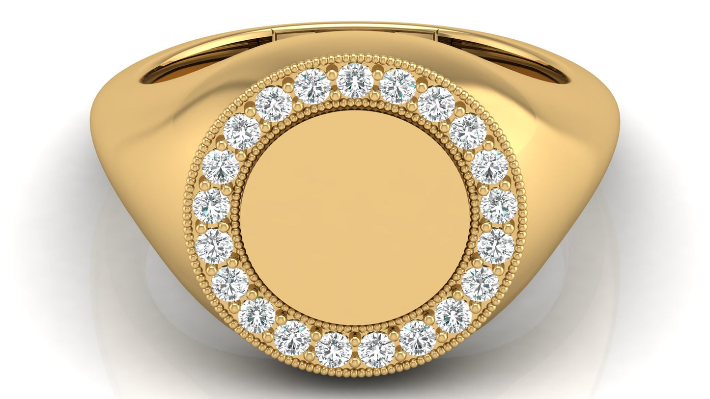 0.26Ct IGI Certified Lab Grown Diamond Wedding Nerthus Ring 14K | 18K Gold VS1/G