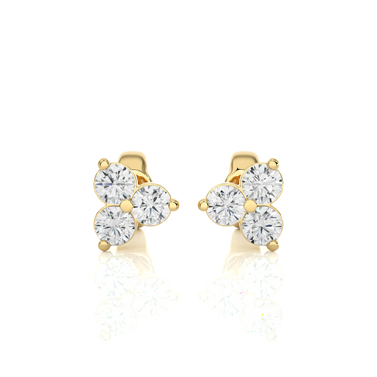 0.44Ct IGI Certified Lab Grown Diamond Stud Earrings 14K | 18K Gold VS1/G